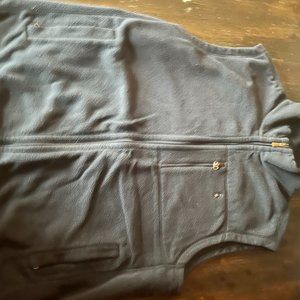Like New Men's XL Navy Blue Fleece Polo Vest